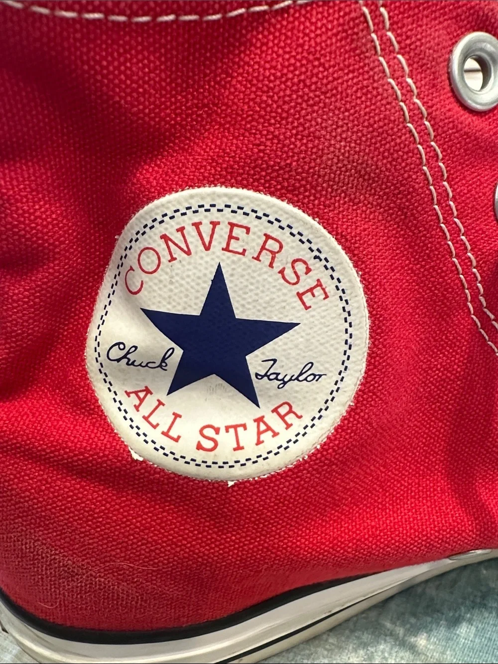 Converse Red High-Top Sneakers
